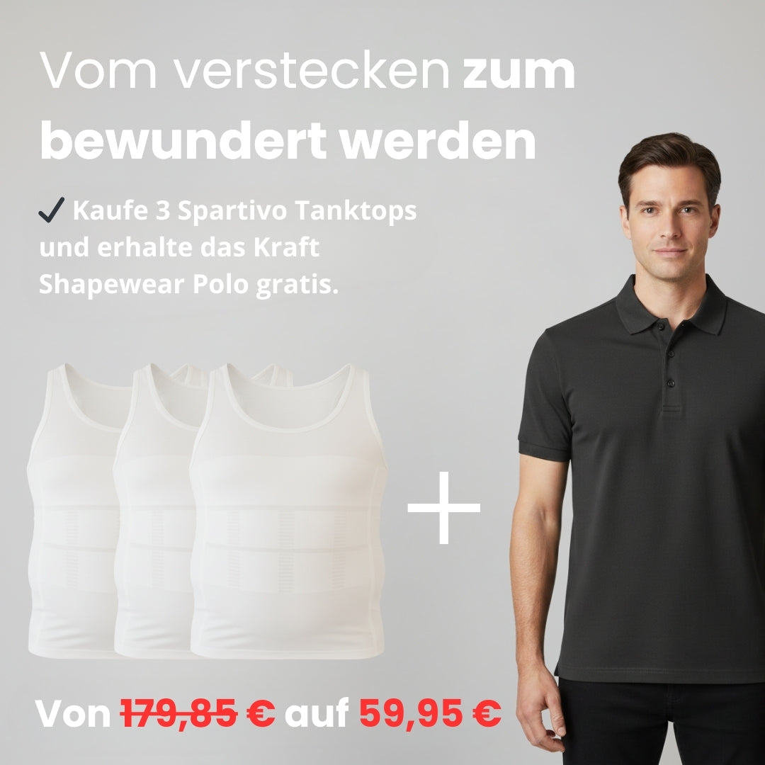 3-Pack Spartivo Tank + Gratis Spartivo Shapewear Polo