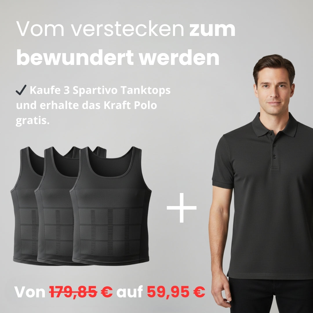 3-Pack Spartivo Tank + Gratis Spartivo Shapewear Polo