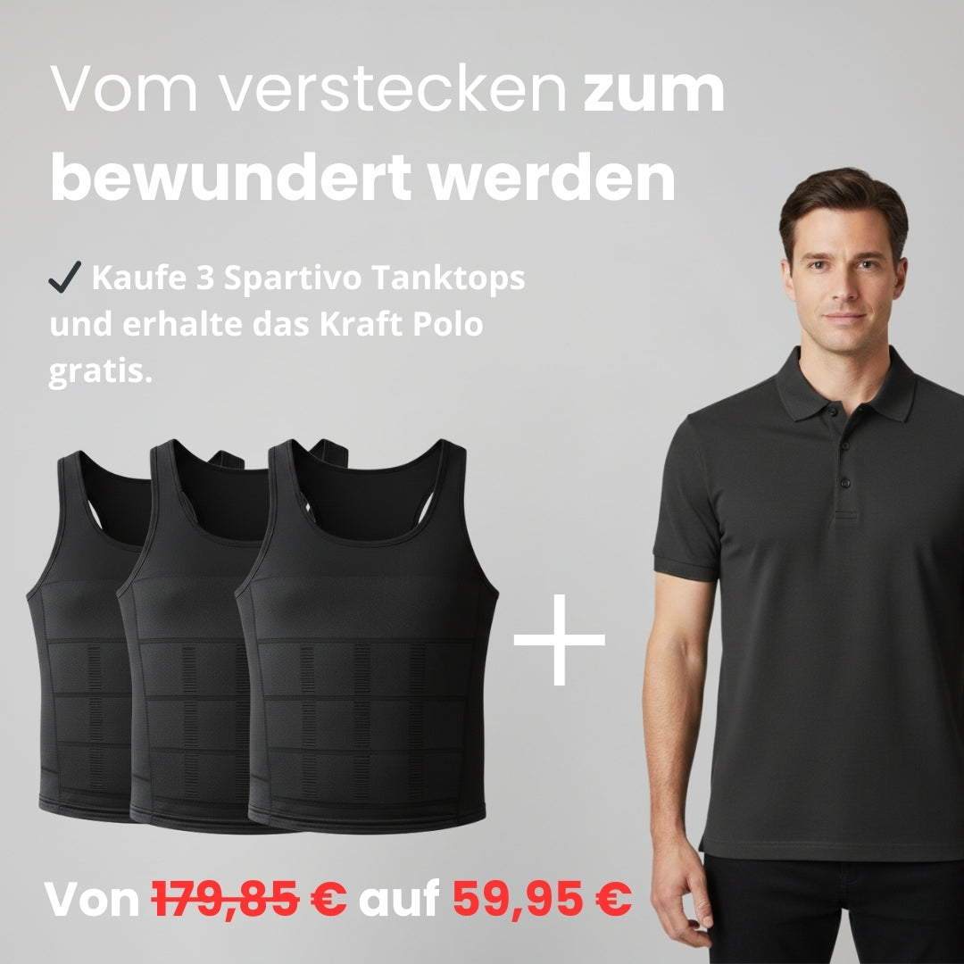 3-Pack Spartivo Tank + Gratis Spartivo Shapewear Polo
